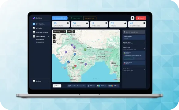 Enterprise on-demand dispatch infrastructure for high-scale logistics, courier fleets, and automated last-mile routing